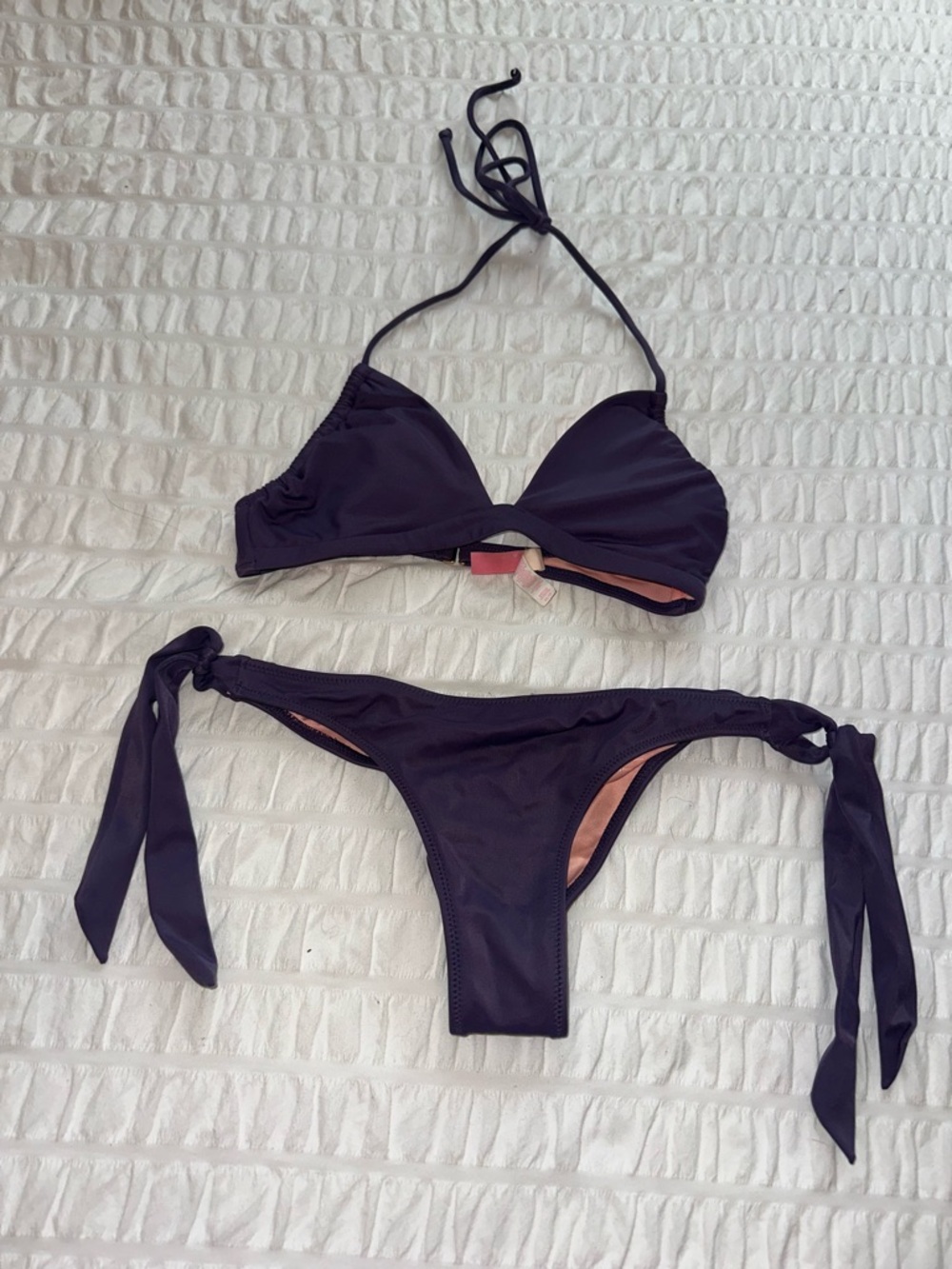 Victoria's Secret Purple Tie-Side Bikini Set